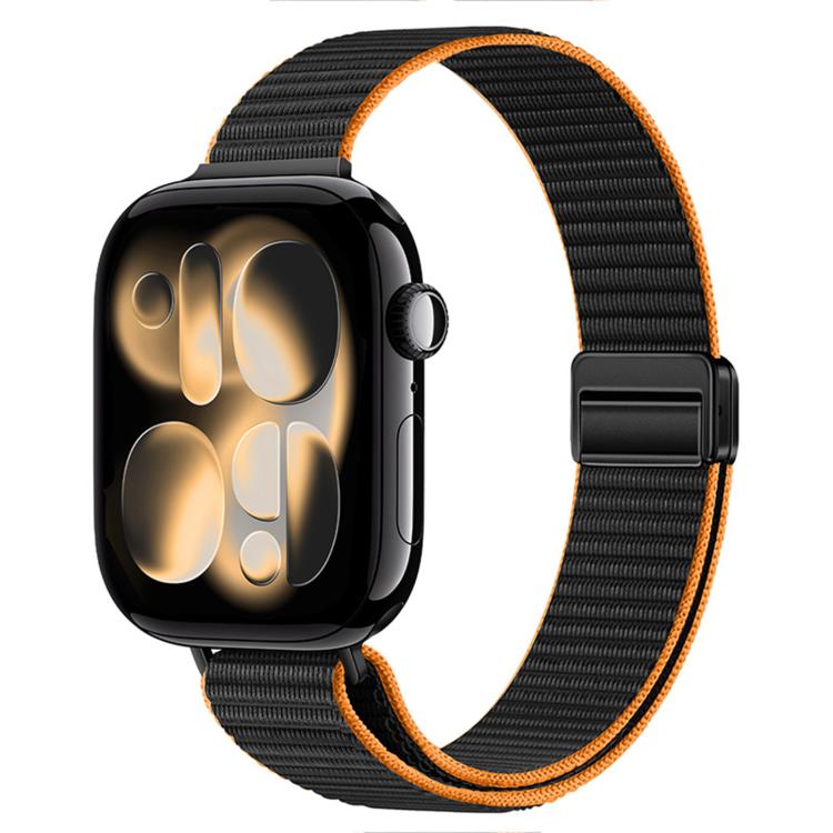 Slim Dual Magnetic Clasp Nylon Loop Watch Band, For Apple Watch 49mm / 46mm / 45mm / 44mm, For Apple Watch 42mm / 41mm / 40mm / 38mm