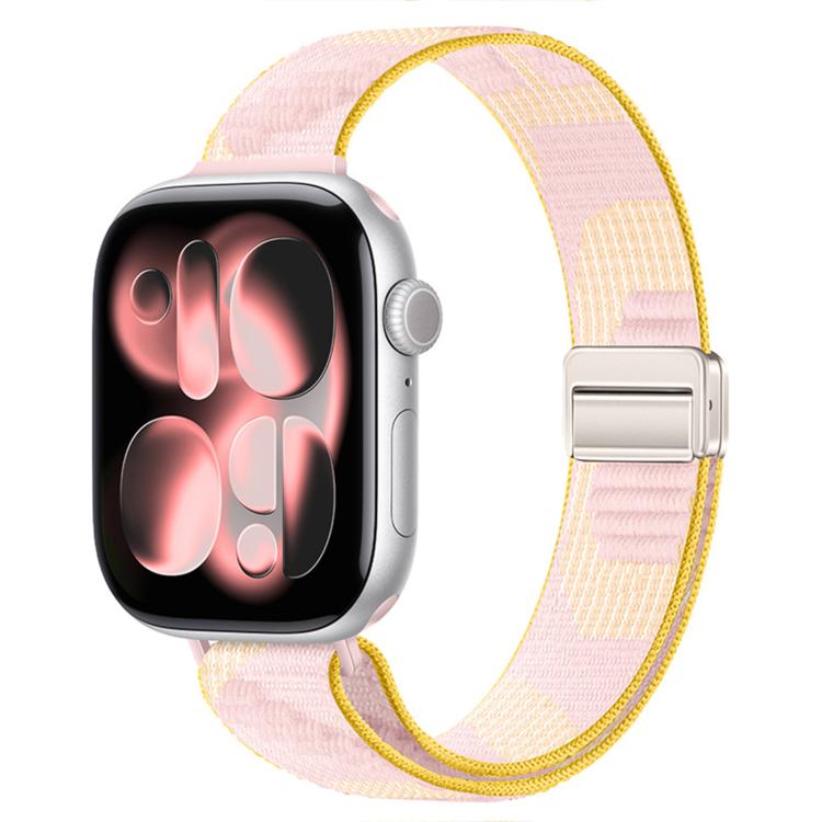 Slim Dual Magnetic Clasp Nylon Loop Watch Band, For Apple Watch 49mm / 46mm / 45mm / 44mm, For Apple Watch 42mm / 41mm / 40mm / 38mm