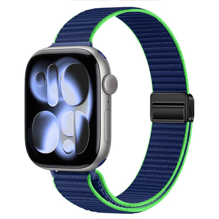 Slim Dual Magnetic Clasp Nylon Loop Watch Band, For Apple Watch 49mm / 46mm / 45mm / 44mm, For Apple Watch 42mm / 41mm / 40mm / 38mm