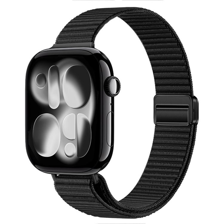Slim Dual Magnetic Clasp Nylon Loop Watch Band, For Apple Watch 49mm / 46mm / 45mm / 44mm, For Apple Watch 42mm / 41mm / 40mm / 38mm