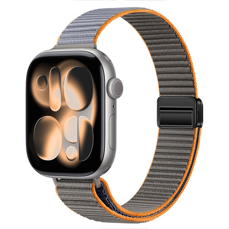 Slim Dual Magnetic Clasp Nylon Loop Watch Band, For Apple Watch 49mm / 46mm / 45mm / 44mm, For Apple Watch 42mm / 41mm / 40mm / 38mm