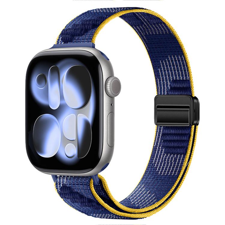 Slim Dual Magnetic Clasp Nylon Loop Watch Band, For Apple Watch 49mm / 46mm / 45mm / 44mm, For Apple Watch 42mm / 41mm / 40mm / 38mm