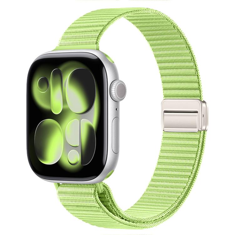 Slim Dual Magnetic Clasp Nylon Loop Watch Band, For Apple Watch 49mm / 46mm / 45mm / 44mm, For Apple Watch 42mm / 41mm / 40mm / 38mm