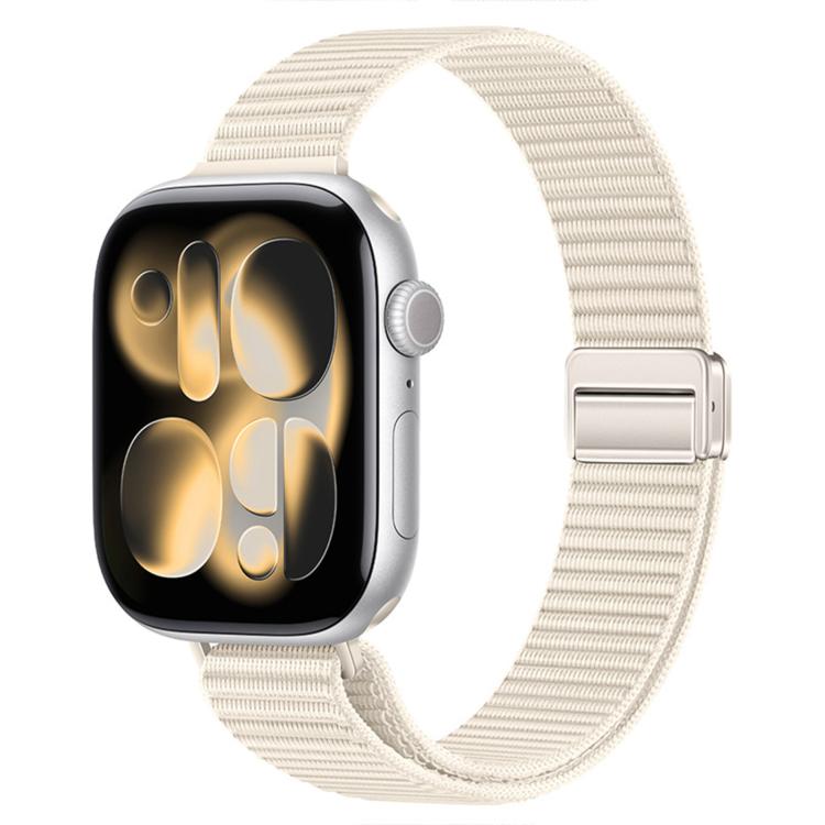 Slim Dual Magnetic Clasp Nylon Loop Watch Band, For Apple Watch 49mm / 46mm / 45mm / 44mm, For Apple Watch 42mm / 41mm / 40mm / 38mm