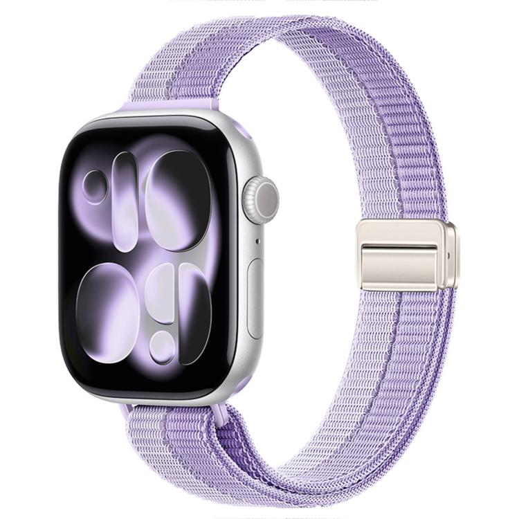 Slim Dual Magnetic Clasp Nylon Loop Watch Band, For Apple Watch 49mm / 46mm / 45mm / 44mm, For Apple Watch 42mm / 41mm / 40mm / 38mm