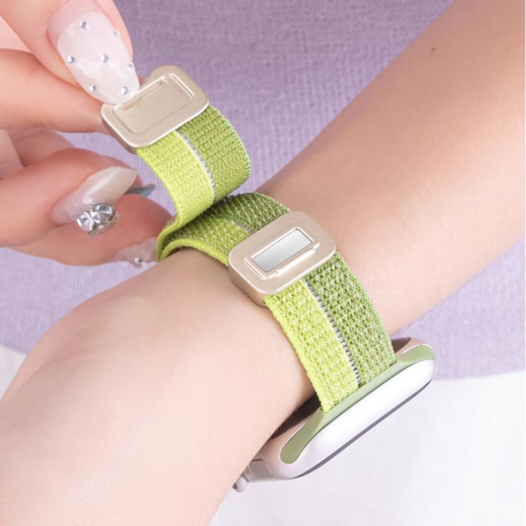 Slim Dual Magnetic Clasp Nylon Loop Watch Band, For Apple Watch 49mm / 46mm / 45mm / 44mm, For Apple Watch 42mm / 41mm / 40mm / 38mm