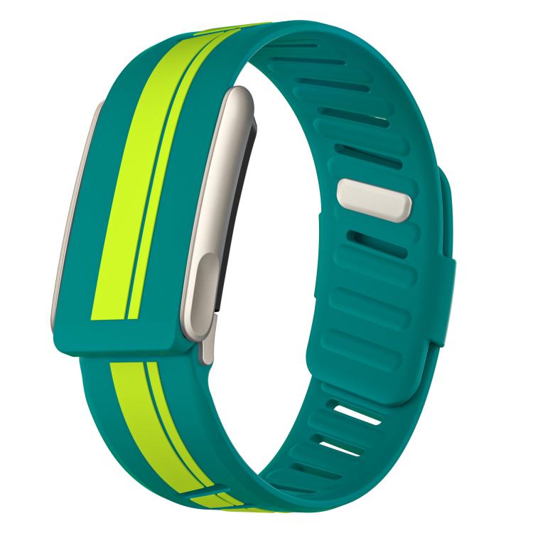 Titanium Bezel Resin Coating Two Color Silicone Watch Band, For WHOOP 5.0