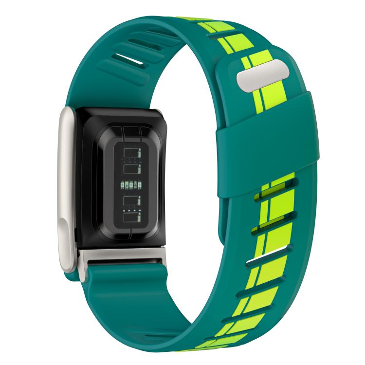 Titanium Bezel Resin Coating Two Color Silicone Watch Band, For WHOOP 5.0