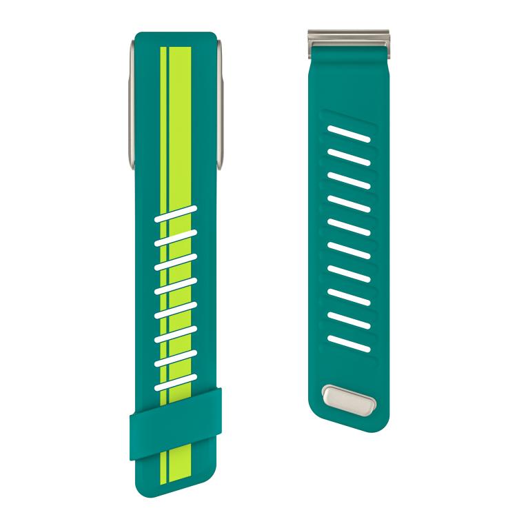 Titanium Bezel Resin Coating Two Color Silicone Watch Band, For WHOOP 5.0