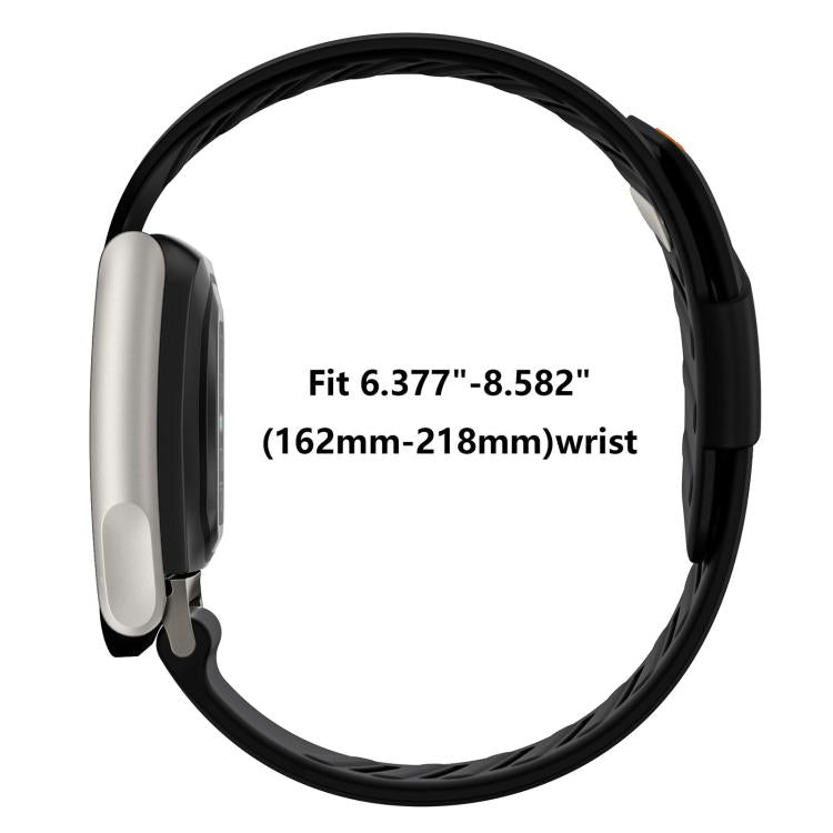 Titanium Bezel Resin Coating Two Color Silicone Watch Band, For WHOOP 5.0