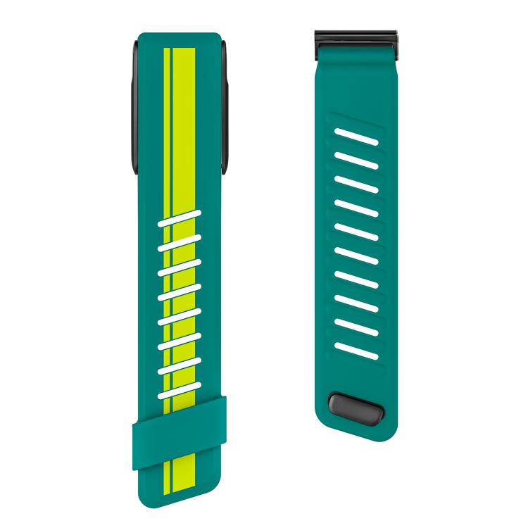 Black Bezel Resin Coating Two Color Silicone Watch Band, For WHOOP 5.0