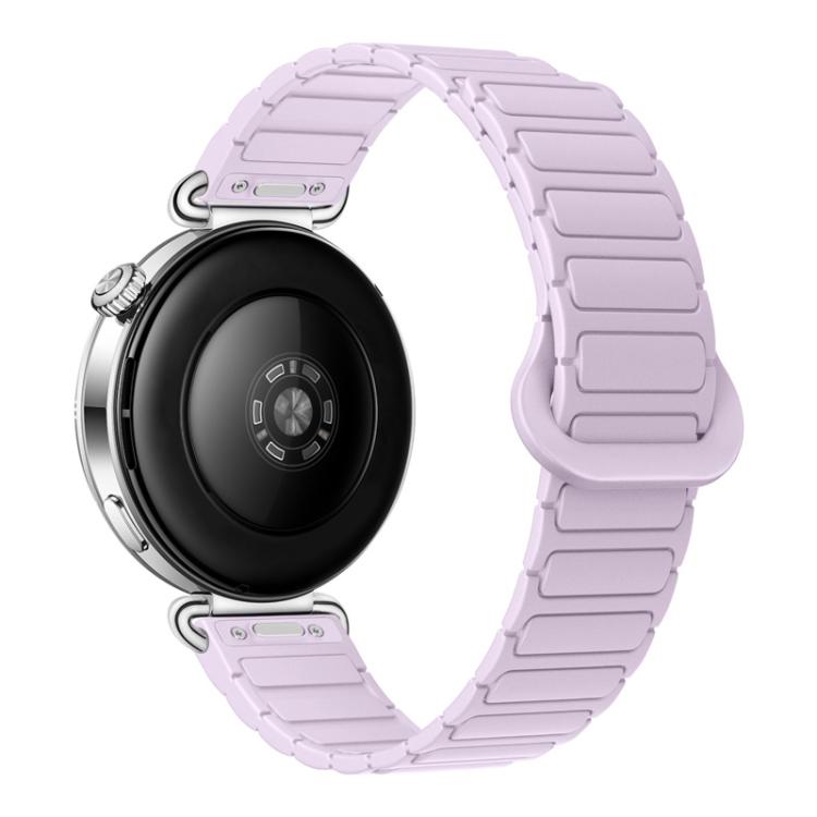 Press Button I-Shaped Magnetic Silicone Watch Band, 18mm, 20mm