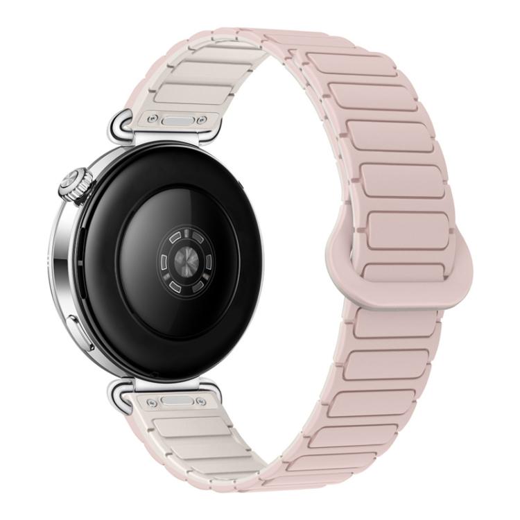 Press Button I-Shaped Magnetic Silicone Watch Band, 18mm, 20mm