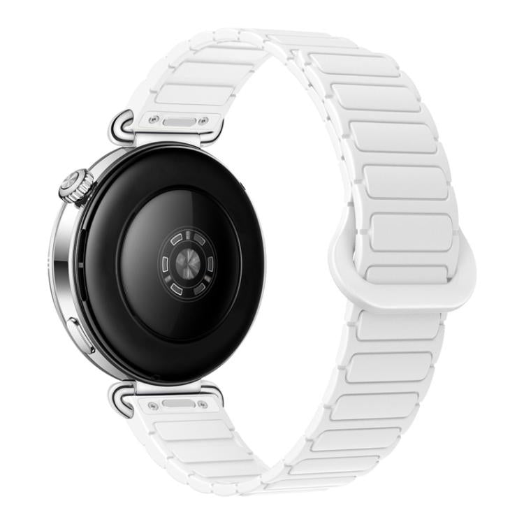 Press Button I-Shaped Magnetic Silicone Watch Band, 18mm, 20mm