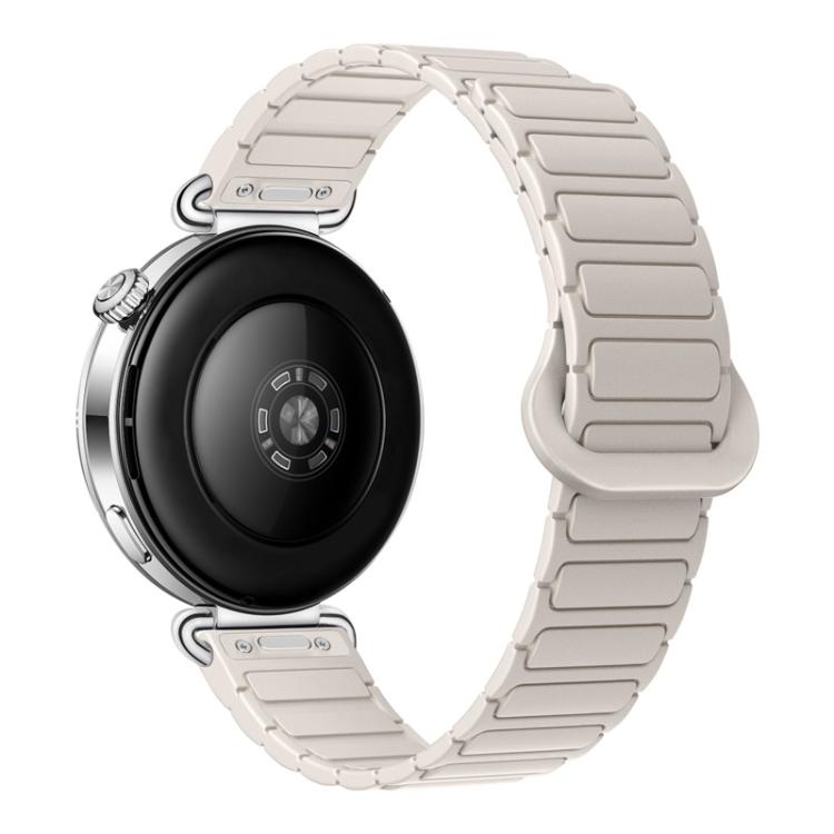 Press Button I-Shaped Magnetic Silicone Watch Band, 18mm, 20mm