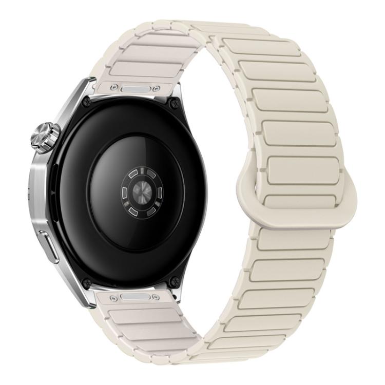 Press Button I-Shaped Magnetic Silicone Watch Band, 18mm, 20mm