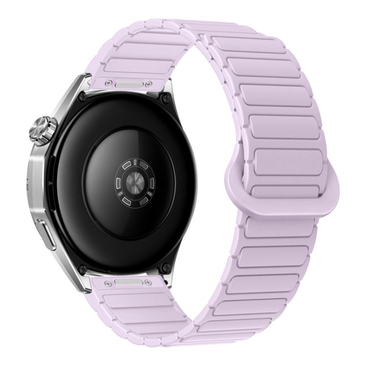 Press Button I-Shaped Magnetic Silicone Watch Band, 18mm, 20mm