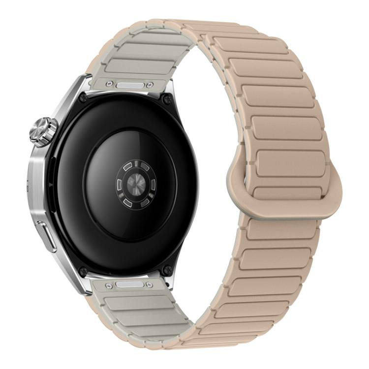 Press Button I-Shaped Magnetic Silicone Watch Band, 18mm, 20mm