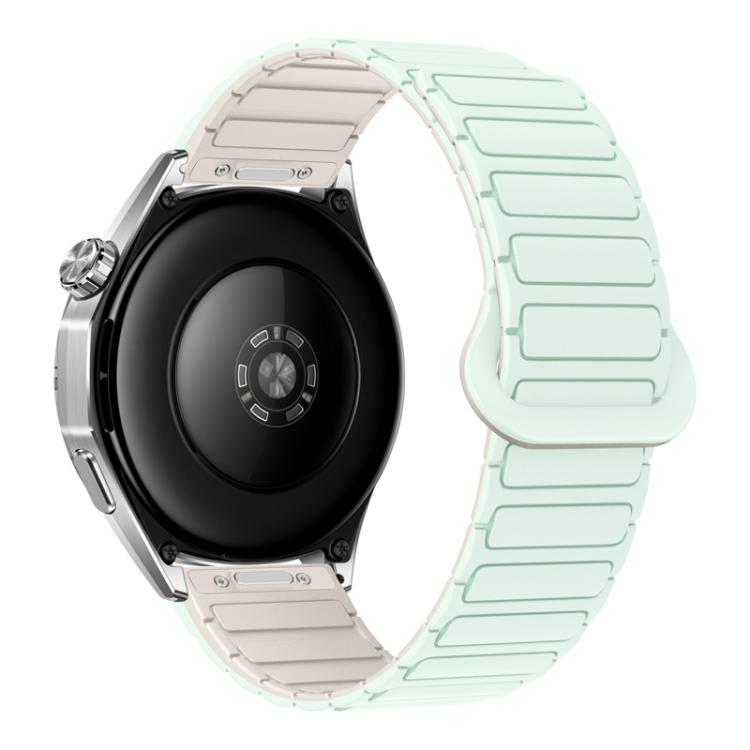 Press Button I-Shaped Magnetic Silicone Watch Band, 18mm, 20mm