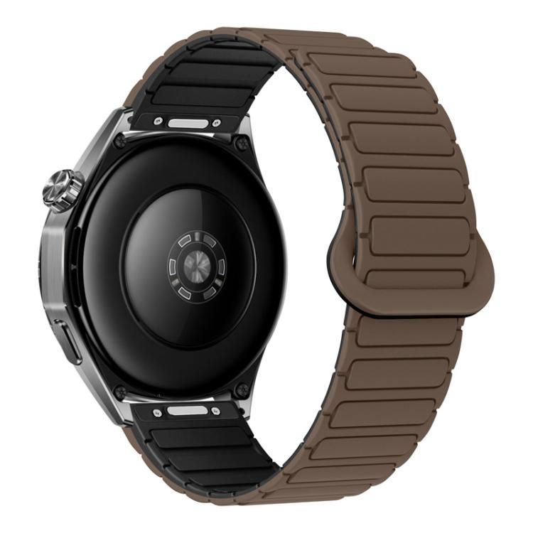 Press Button I-Shaped Magnetic Silicone Watch Band, 18mm, 20mm