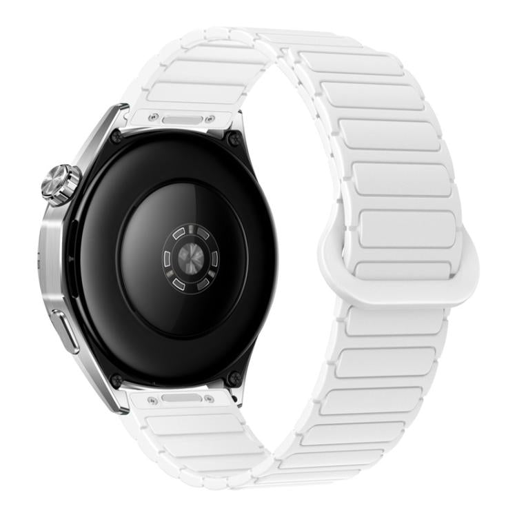 Press Button I-Shaped Magnetic Silicone Watch Band, 18mm, 20mm