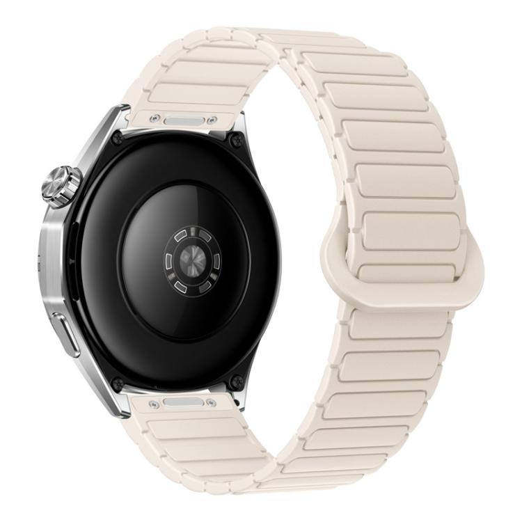 Press Button I-Shaped Magnetic Silicone Watch Band, 18mm, 20mm
