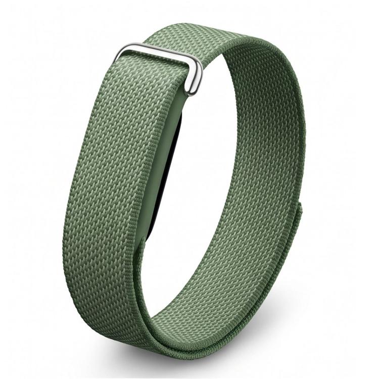 Metal Connector Nylon Loop Hook and Loop Fastener Watch Band, For Google Fitbit Air