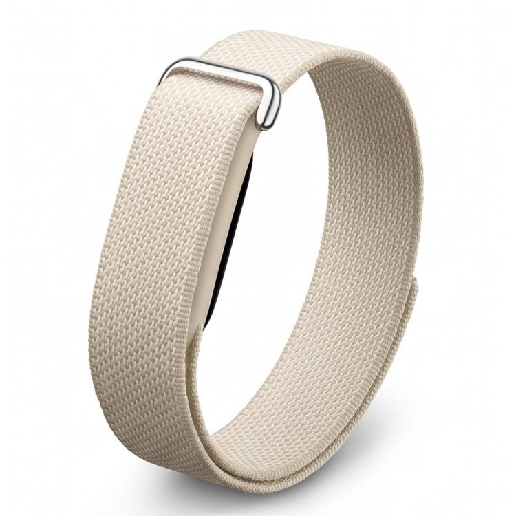 Metal Connector Nylon Loop Hook and Loop Fastener Watch Band, For Google Fitbit Air