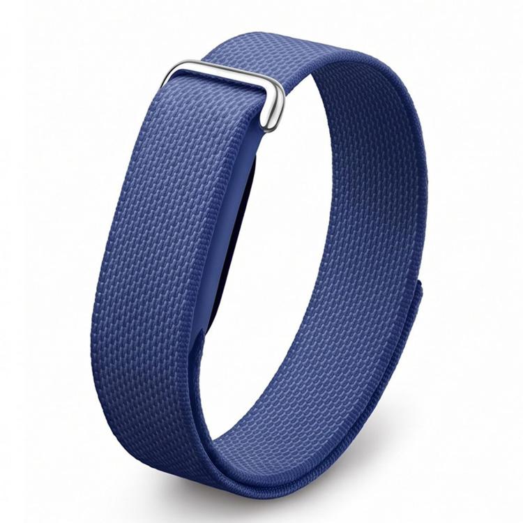 Metal Connector Nylon Loop Hook and Loop Fastener Watch Band, For Google Fitbit Air