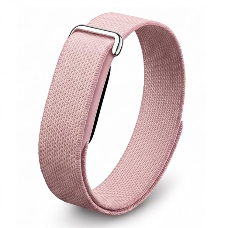 Metal Connector Nylon Loop Hook and Loop Fastener Watch Band, For Google Fitbit Air