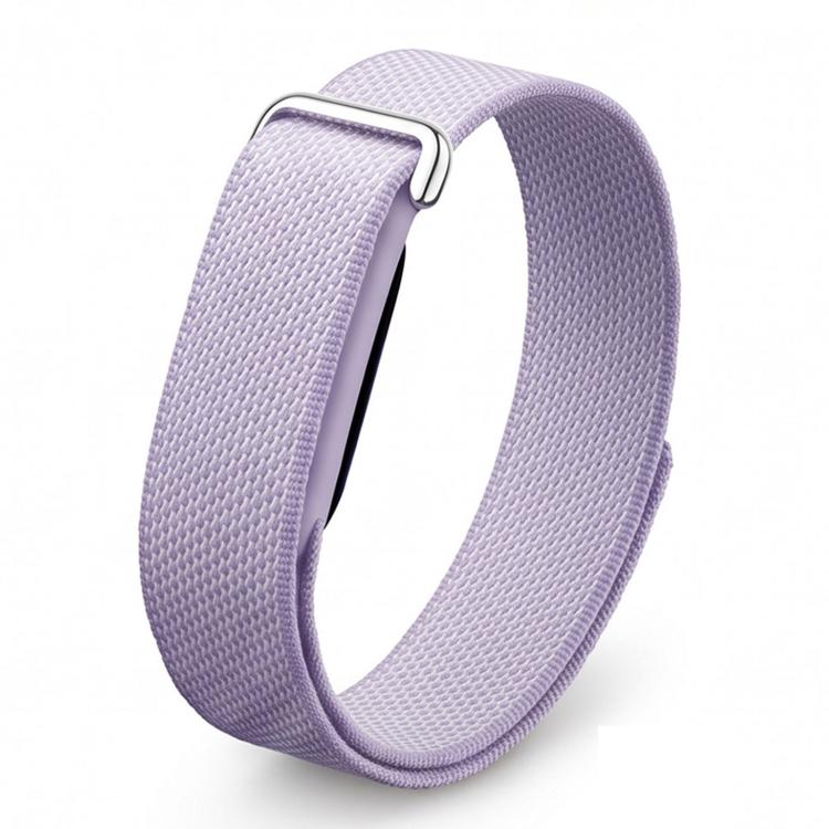 Metal Connector Nylon Loop Hook and Loop Fastener Watch Band, For Google Fitbit Air