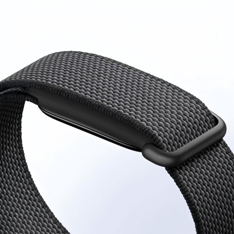 Metal Connector Nylon Loop Hook and Loop Fastener Watch Band, For Google Fitbit Air