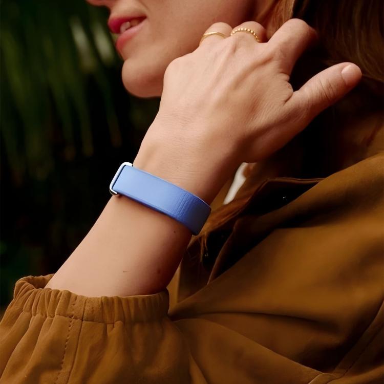 Metal Connector Nylon Loop Hook and Loop Fastener Watch Band, For Google Fitbit Air