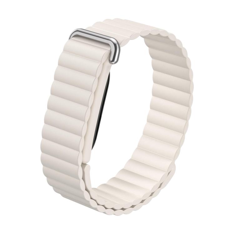 Classic Wave Texture Magnetic Silicone Watch Band, For Google Fitbit Air