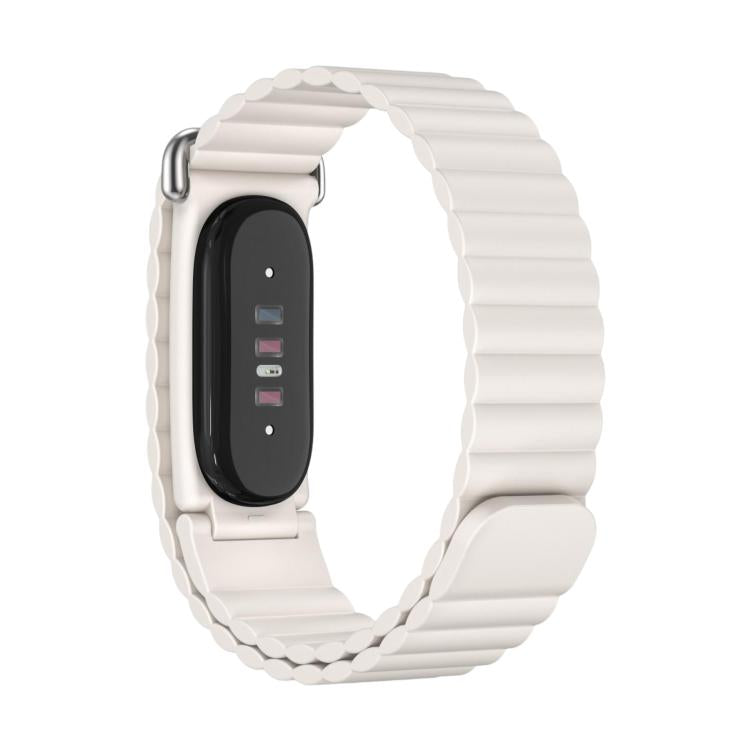 Classic Wave Texture Magnetic Silicone Watch Band, For Google Fitbit Air