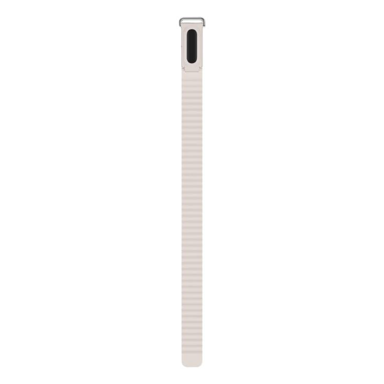 Classic Wave Texture Magnetic Silicone Watch Band, For Google Fitbit Air