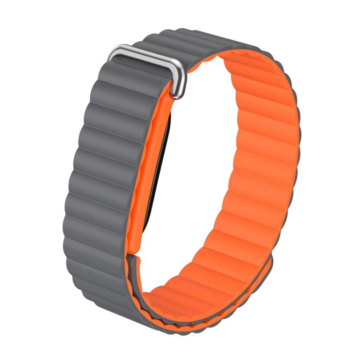 Classic Wave Texture Magnetic Silicone Watch Band, For Google Fitbit Air