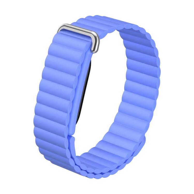 Classic Wave Texture Magnetic Silicone Watch Band, For Google Fitbit Air