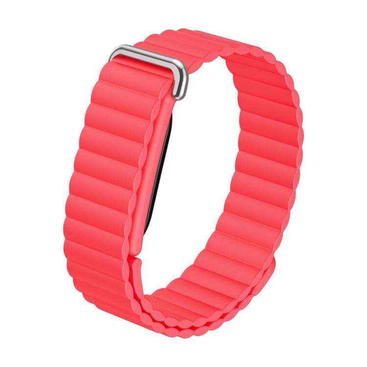 Classic Wave Texture Magnetic Silicone Watch Band, For Google Fitbit Air