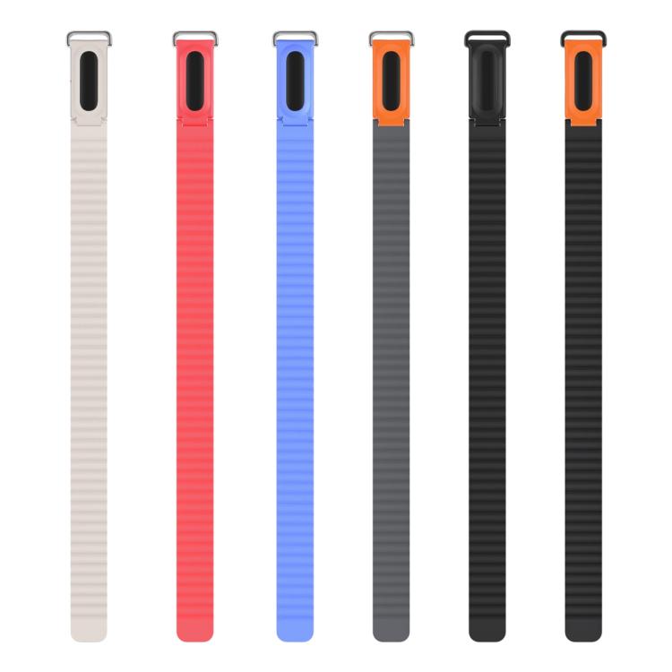 Classic Wave Texture Magnetic Silicone Watch Band, For Google Fitbit Air