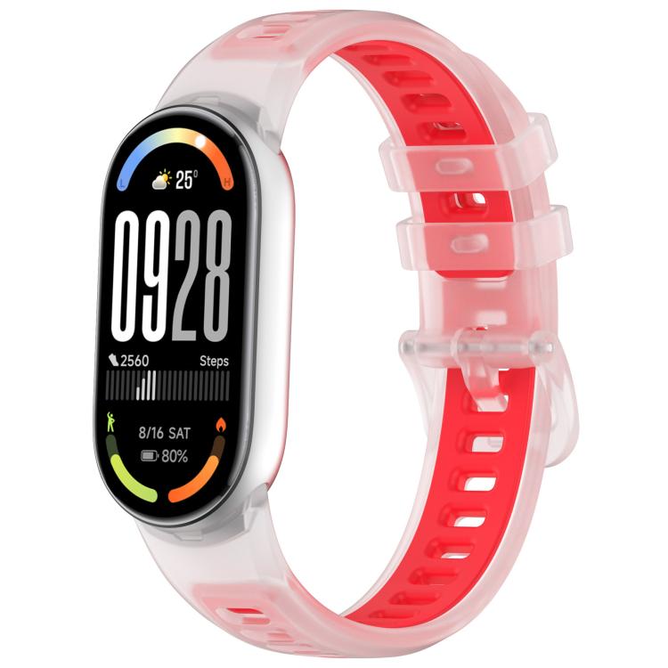 Translucent Jelly Silicone Watch Band, For Xiaomi Smart Band 10 / 9 / 8