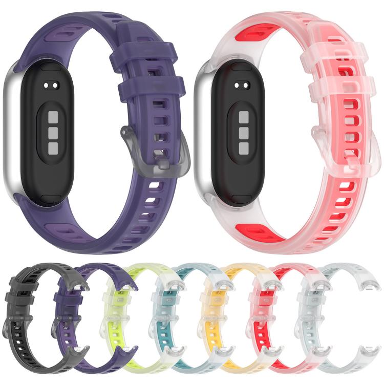 Translucent Jelly Silicone Watch Band, For Xiaomi Smart Band 10 / 9 / 8