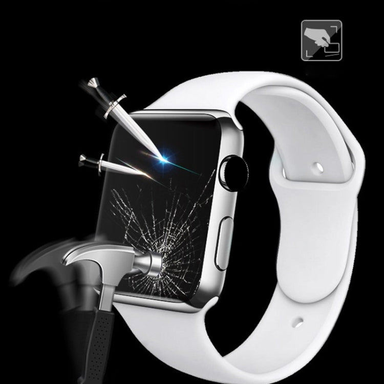 2pcs mocolo 0.33mm 9H 3D Round Edge Tempered Glass Film, For Apple Watch series 5 /4 40mm, For  Apple Watch series 5 / 4 44mm