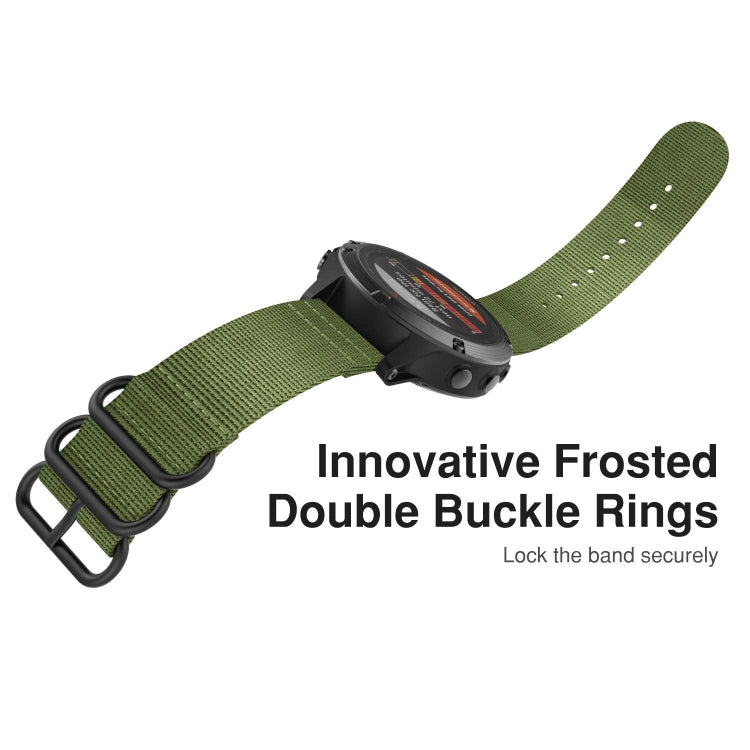 For Garmin Fenix 3 / 5X Universal 26MM Three-ring Nylon Watchband