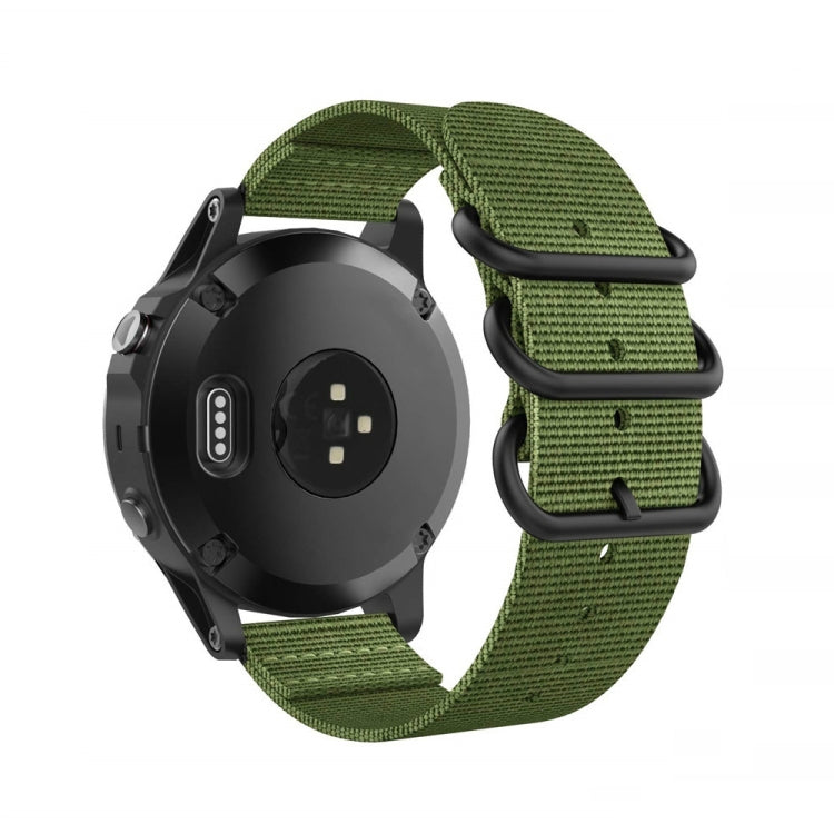 For Jiamin Fenix5, 22MM Three-ring Nylon Watchband