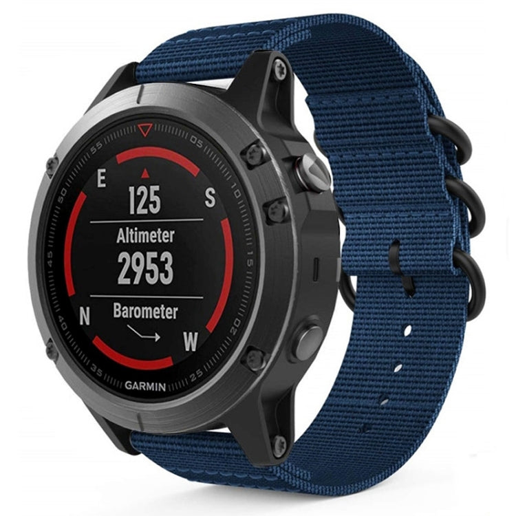 For Jiamin Fenix5, 22MM Three-ring Nylon Watchband