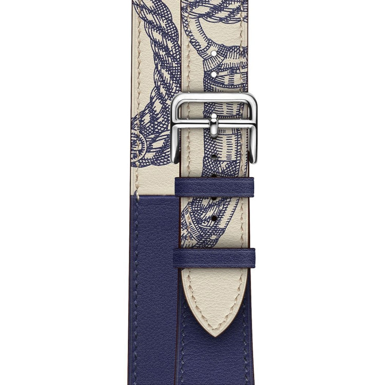 For Apple Watch 3 / 2 / 1 Generation 42mm Universal Silk Screen Printing Double-loop Watchband