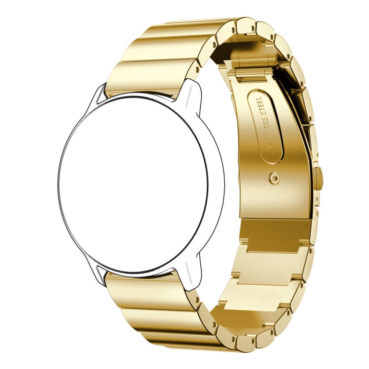 22mm For Huawei Watch GT2e GT2 46mm A Flat Buckle Stainless Steel Strap