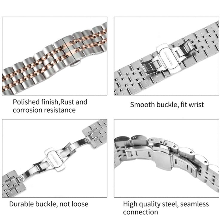 22mm For Huawei Watch GT2e GT2 46mm Seven Stainless Steel Straps
