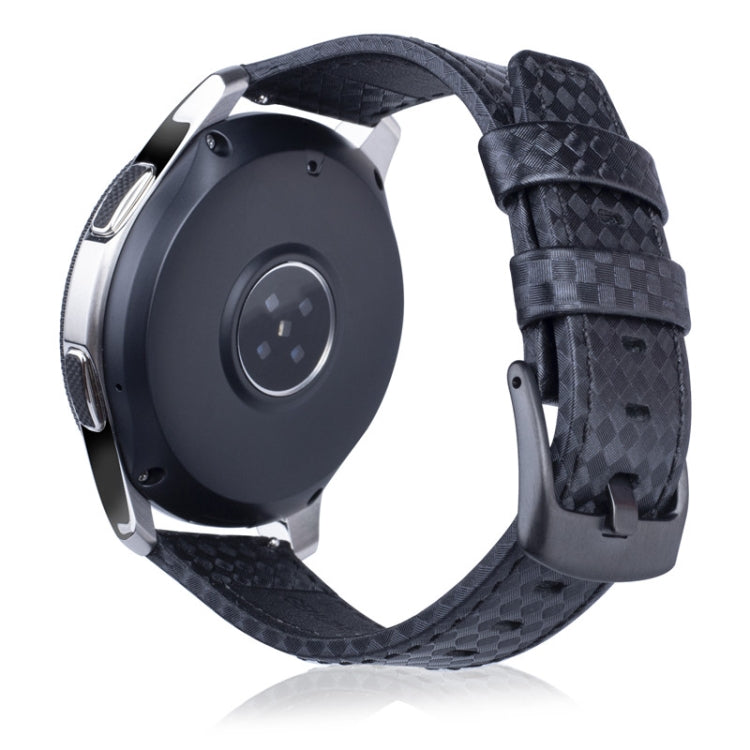 22mm For Huawei Watch GT2e GT2 46mm Carbon fiber leather strap